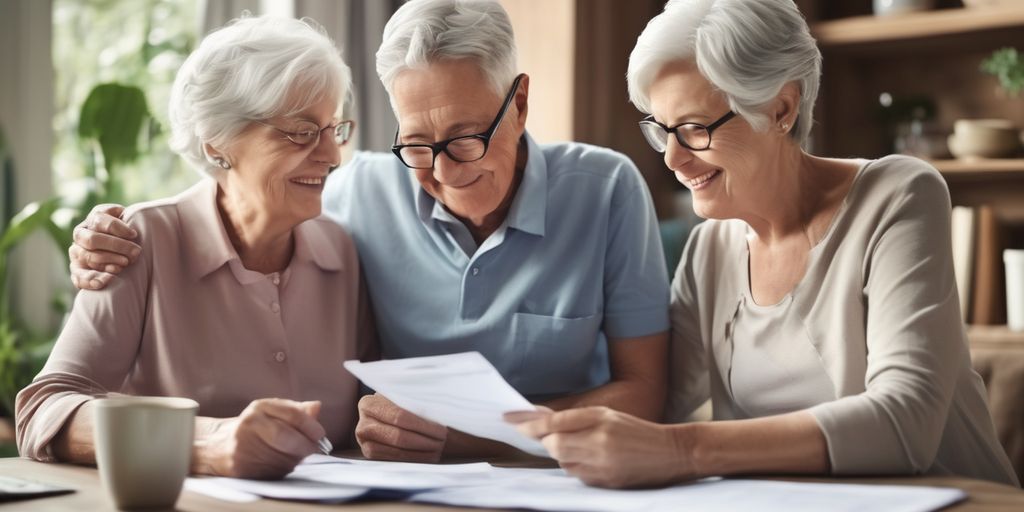 elderly couple planning retirement finances