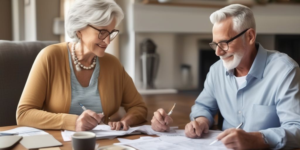 retired couple planning finances